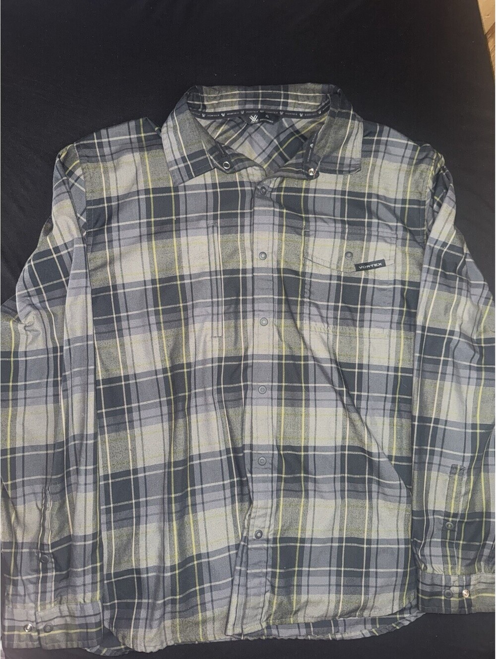 Vortex Snap Button Up Size XL Hunting Outdoor Casual Hiking Multicolor Plaid